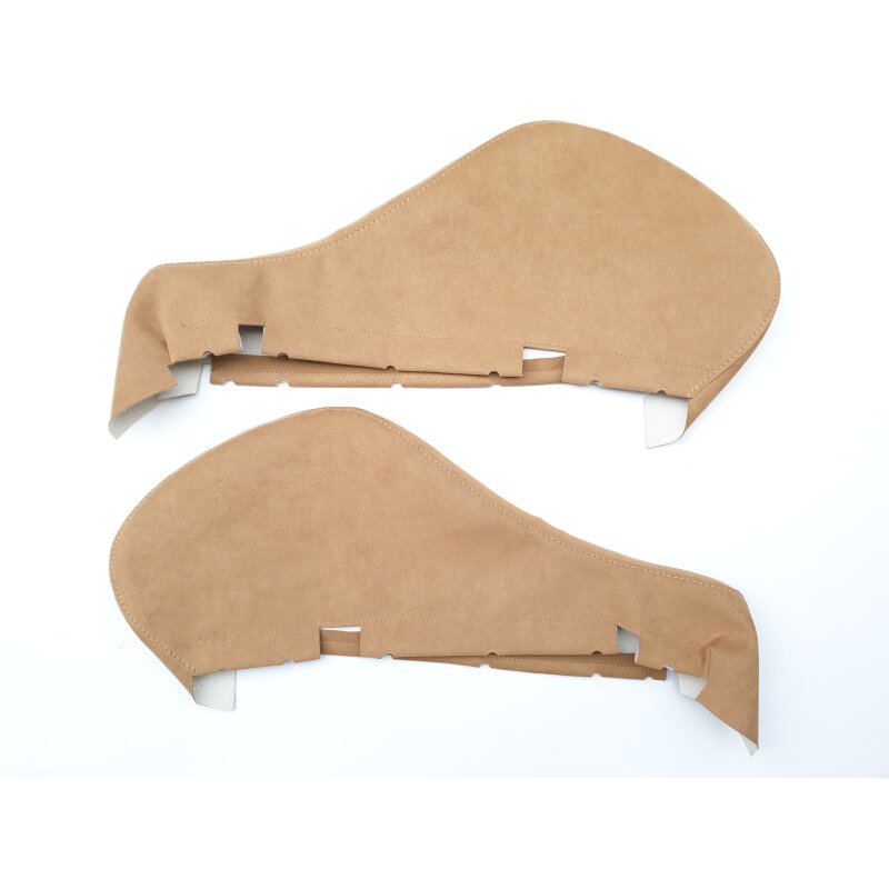 Seat covers Alcantara beige side bolsters left and right for Recaro highback seats