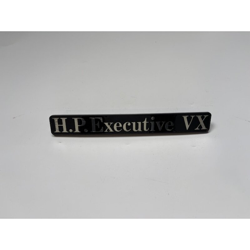 Type plate "H.P. Executive VX"