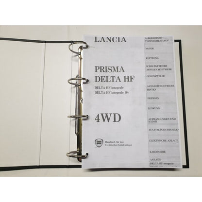 Workshop manual part 1 - Lancia Delta Integrale 4WD 8V 16V