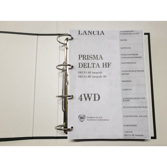 Workshop manual part 1 - Lancia Delta Integrale 4WD 8V 16V