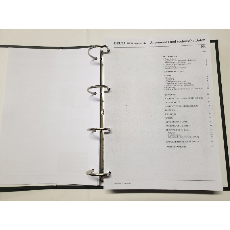 Workshop manual part 1 - Lancia Delta Integrale 4WD 8V 16V