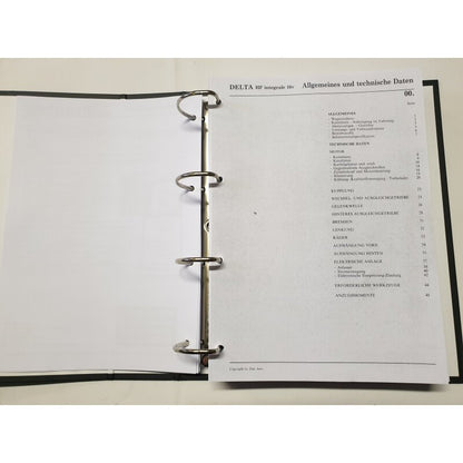 Workshop manual part 1 - Lancia Delta Integrale 4WD 8V 16V