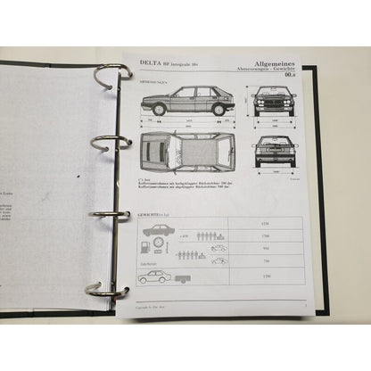 Workshop manual part 1 - Lancia Delta Integrale 4WD 8V 16V